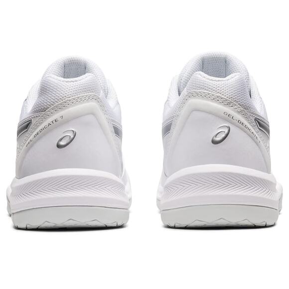 ASICS Women\'s Gel-Dedicate 7 Tennis Shoes, White/Pure Silver US 8.5 main image 7